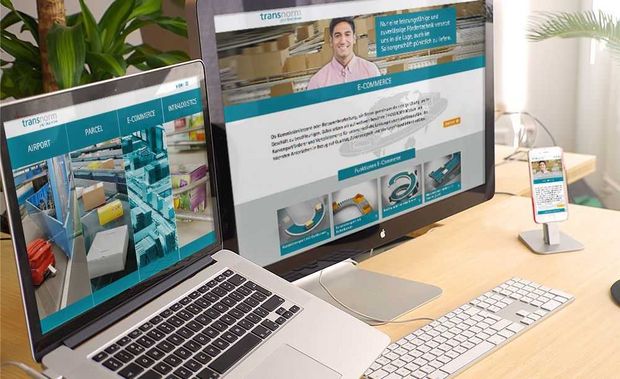 Webseite und Webdesign optimiert für Desktop, Tablet und Smartphone