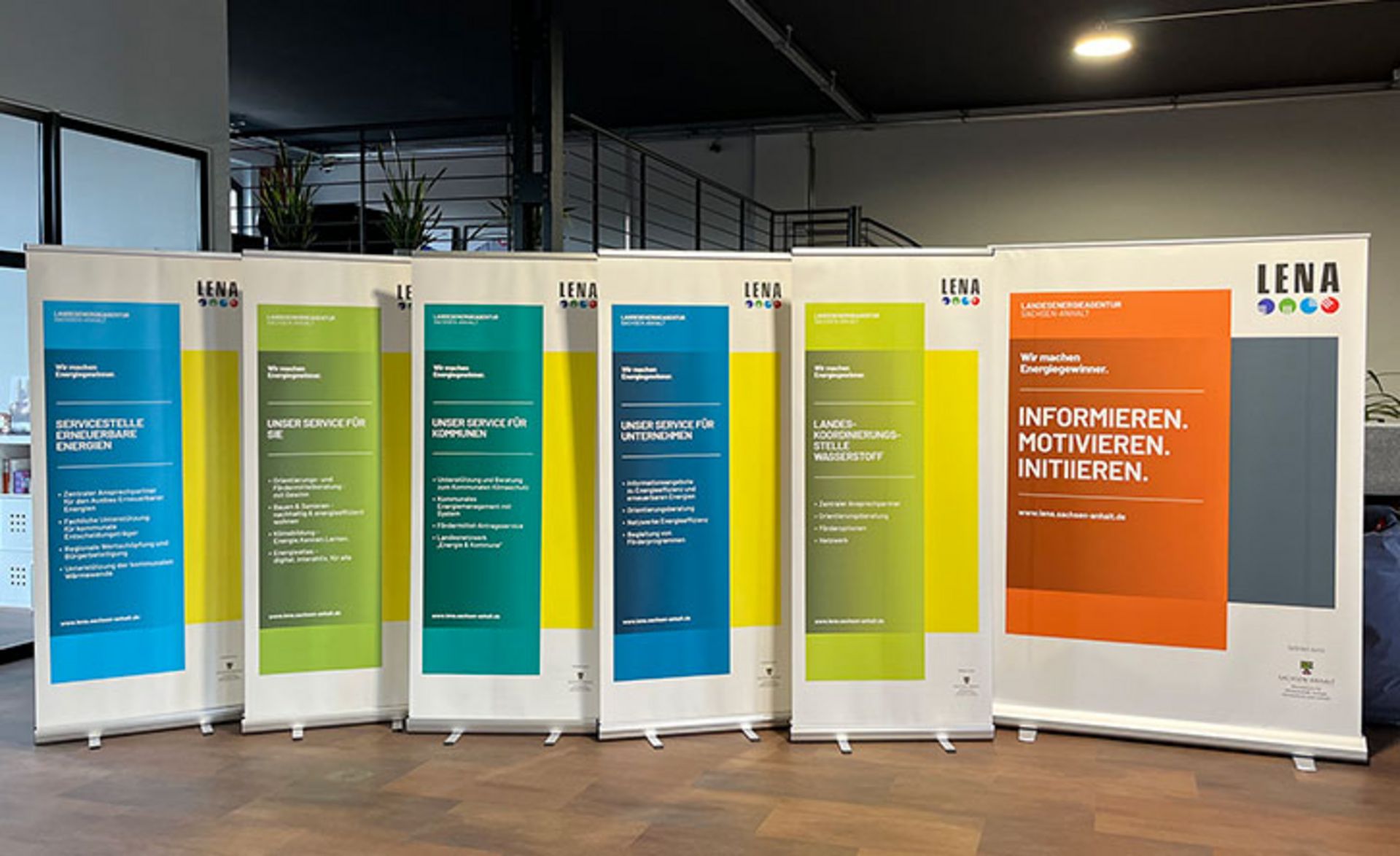 Rollup-Serie der Landesenergieagentur Sachsen-Anhalt GmbH