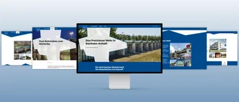 Mockup des Webauftritts Pretziener Wehr.