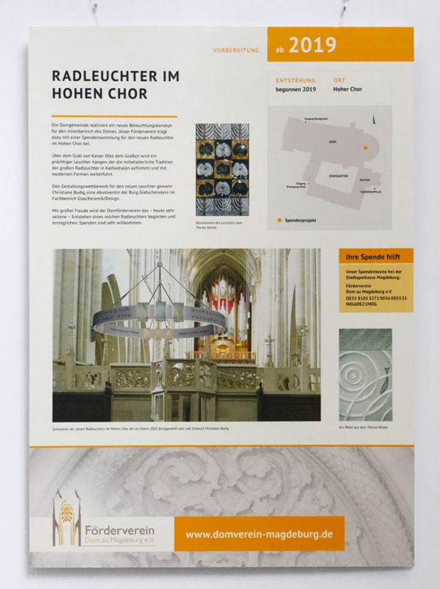 Domförderverein Tafel Radleuchter