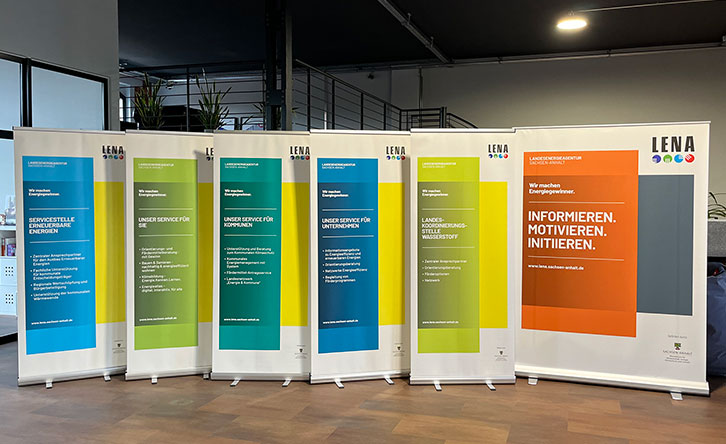 Rollup-Serie der Landesenergieagentur Sachsen-Anhalt GmbH